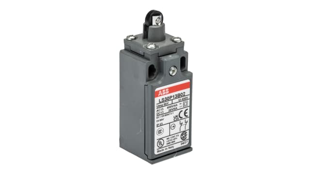 ABB Limit Switch, IP65, 2P, 600V ac Max, 10A Max | 1SBV010213R1202 LS30P13B02