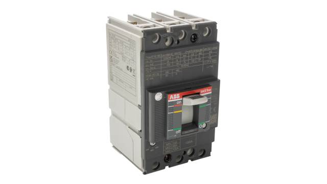 ABB, SACE Tmax XT, XT1B Molded Case Circuit Breaker 3-Pole 100 A, Breaking Capacity 3 kA, Fixed | 1SDA066807R1 XT1B 160 TMD 100A FF