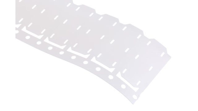 TE Connectivity White White Print Cable Labels, 50.8 mm Width, 250 Per Pack Qty, 50.8 mm | CM-SCE-1/2-6H-9