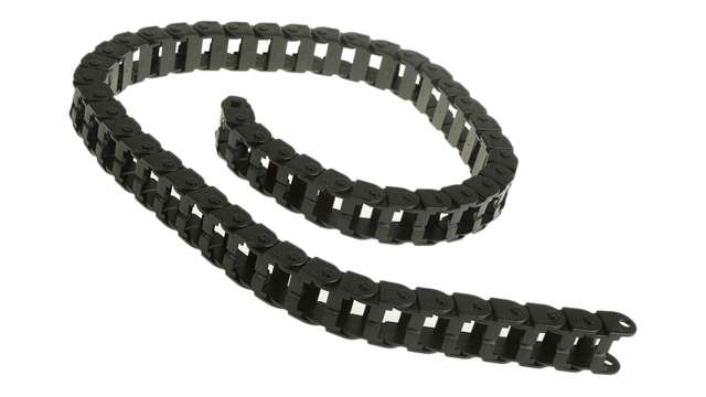 Igus e-chain Black, W28.2 mm x D19.3 mm, L1 m, 38 mm Min. Bend Radius, Igumid NG | E08.20.038.0