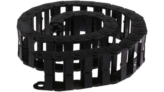 Igus e-chain Black, W62 mm x D25 mm, L1 m, 48 mm Min. Bend Radius, Igumid NB | E14.4.048.0