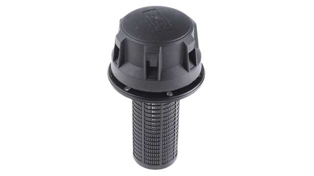 Parker Hydraulic Filler Breather Filter 76 mm, 3-Hole Flange Polypropylene, Nylon Black