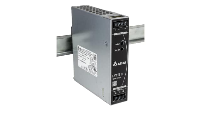 Delta Electronics DRL Switched Mode DIN Rail Power Supply, 90 → 264V ac ac Input, 12V dc dc Output, 10A Output, | DRL-12V120W1EN