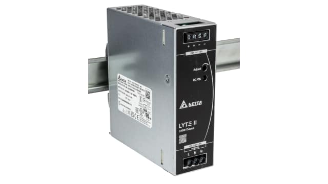 Delta Electronics DRL Switched Mode DIN Rail Power Supply, 90 → 264V ac ac Input, 24V dc dc Output, 10A Output, | DRL-24V240W1EN