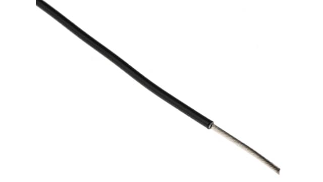TE Connectivity Black 0.5 mm² Harsh Environment Wire, 0.18 mm, 100m, Polymer Insulation, 100G0111-0.50-0 | 100G0111-0.50-0