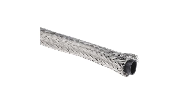TE Connectivity Expandable Braided Copper Silver Cable Sleeve, 10mm Diameter, 10m Length, RayBraid Series | RAY-101-10.0(10)CK0610