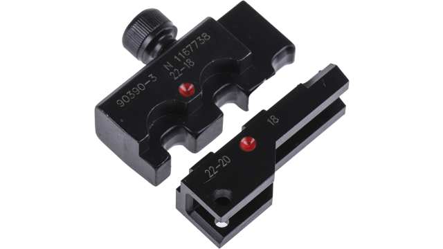 TE Connectivity, CERTI-CRIMP II Crimp Die Set Red, Blue | 90390-3