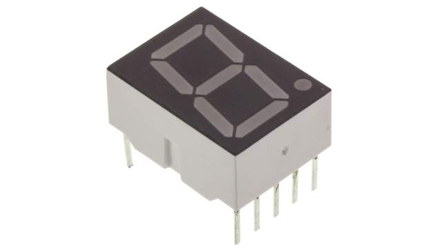 Broadcom 1 7 Segment LED Display Anode Red 7mcd Right Side 20.3 mm | HDSP-3901