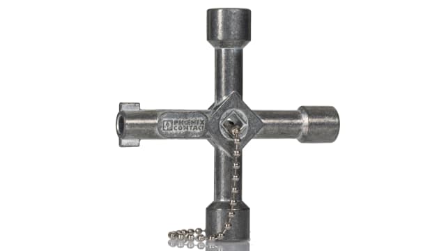 Phoenix Contact Diecast Zinc 4-way Control Cabinet Key | 1203149