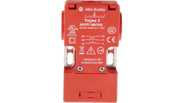 Allen Bradley Guardmaster 440K Safety Interlock Switch, 2NC/1NO, Keyed Actuator Included, Glass Filled PBT | 440K-T11118