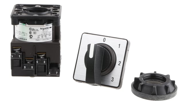 Schneider Electric, SP 4 Position 45° Multi Step Cam Switch, 690V ac, 5.6A | K1C003QCH