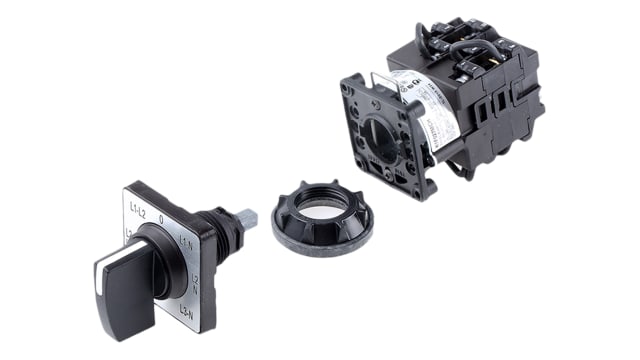 Schneider Electric, SP 7 Position 45° Voltmeter Cam Switch, 690V ac, 5.6A | K1F027MCH