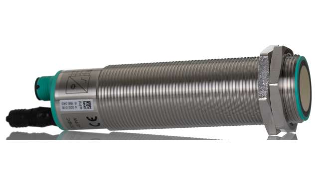 Pepperl + Fuchs Ultrasonic Threaded Barrel Proximity Sensor, M30, 2 m Detection 0-10 V/4-20 mA, 10 → 30 V dc | UC2000-30GM-IUR2-V15