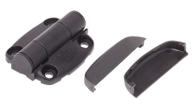 Southco Black Nylon with a Fixed Pin, Screw Fixing, 49 mm x 44 mm x 7 mm | G6-5-1