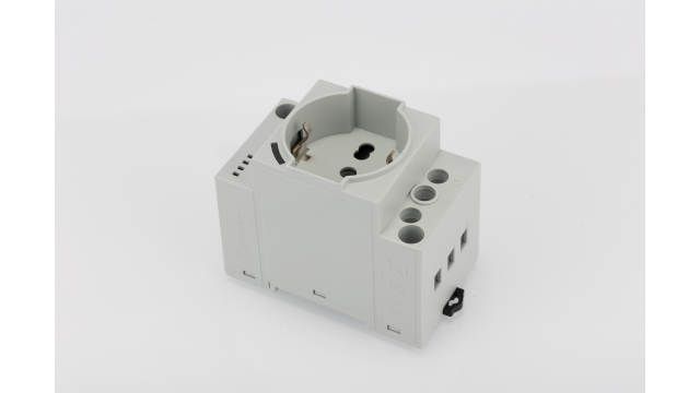 Finder 7U Grey, Yellow Power Socket, 16 A, Schuko, French, Italian | 7U.00.8.230.0010