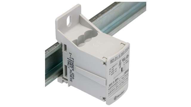 Finder Non-Fused Terminal Block, 7 Way, 1000/1500 V AC/DC, 100kA, White | 9D.01.5.080.0304