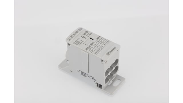 Finder Non-Fused Terminal Block, 8 Way, 1000/1500 V AC/DC, 100kA, White | 9D.01.5.125.0206