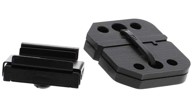 TE Connectivity, Pro-Crimper III Crimp Die Set, Coaxial Type Crimp Die Black | 90758-2