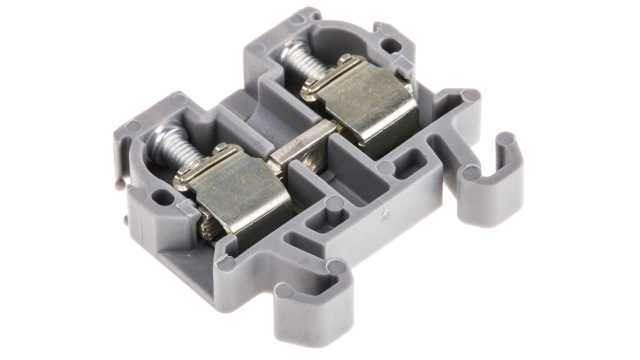 Entrelec 1SNA112086R0200 SNA Series DIN Rail Terminal Block Grey, 1.5 mm², 1-Level, Screw | 1SNA112086R0200