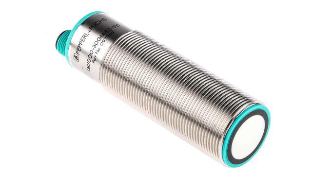 Pepperl + Fuchs Ultrasonic Threaded Barrel Proximity Sensor, M30, 2 m Detection, PNP NO/NC, 10 → 30 V dc | UB2000-30GM-E5-V15