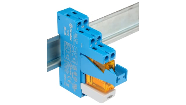 Finder 48 Series Interface Relay Module, DIN Rail Mount, 230V Coil, SPDT, 1-Pole, 16A Load | 48.61.8.230.1060SPA