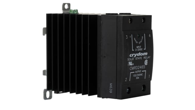 Sensata / Crydom CMR24 Series Solid State Relay, 65 A Load, DIN Rail Mount, 280 V Load, 32 V Control | CMRD2465