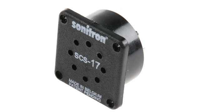 Sonitron Piezoelectric Miniature Speaker, 88 dB 700 Hz, 20 nF 8 kHz, 5.8 mm Lead Length, 5 V Pk-Pk 30 V Pk-Pk 9.7 mm | SCS-17-P10