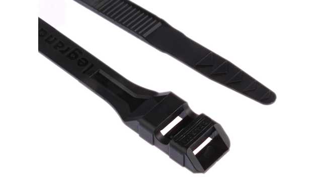 Legrand Cable Tie, Non-Releasable, 265 mm x 9 mm, Black Polyamide 12 | 0 319 16