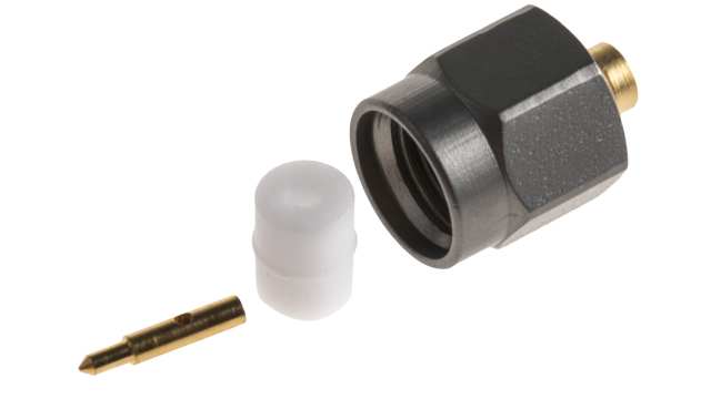 Radiall SMA-COM Series Cable Male SMA, 50 Ω, Straight Body Crimp | R125052020