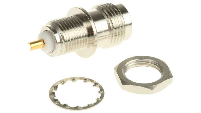 Radiall TNC Series Panel Mount Female TNC, 50 Ω, Straight Body Solder | R143557000