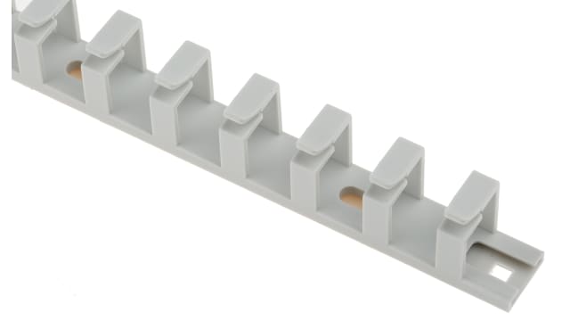 Hager Self-Adhesive Grey - Flexible Slot, W11 mm x D15 mm, L250 mm, Polyamide | L2212/7035