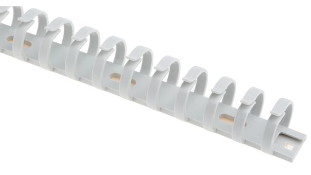 Hager Self-Adhesive Grey - Flexible Slot, W23 mm x D21 mm, L0.5 m, Polyamide | L2222/7035