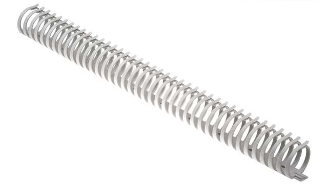 Hager Self-Adhesive Grey - Flexible Slot, W43 mm x D45 mm, L0.5 m, Polyamide | L2242/7035