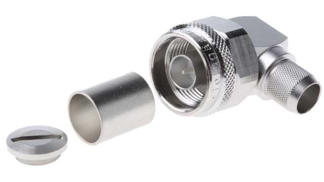 Telegartner N Series Cable Male N Connector, 50 Ω, Right Angle Body Solder | J01020A0046