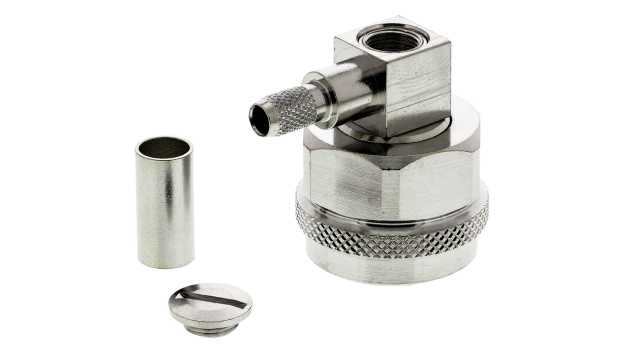 Telegartner N Series Cable Male N Connector, 50 Ω, Right Angle Body Solder | J01020A0035