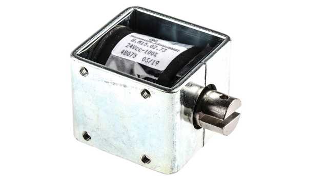 Mecalectro Linear Solenoid, 24 V 50.8 mm 49 mm 41.3 mm | 8.M15 02 73 24 VCC 100%