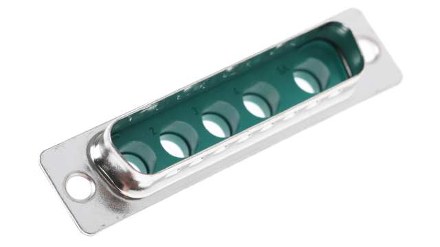 FCT from Molex 172704 5 Way Straight Panel Mount D-Sub Connector Male | FM5W5P-K120 / 1727040033