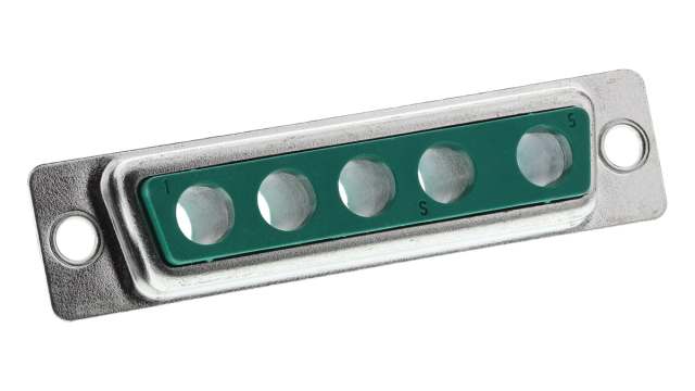 FCT from Molex 172704 5 Way Straight Panel Mount D-Sub Connector Female | FM5W5S-K121 / 1727040034