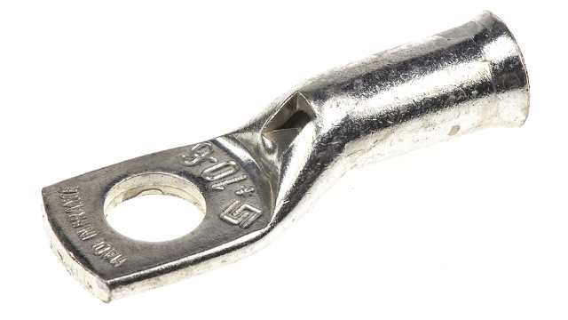 TE Connectivity, XCT Uninsulated Ring Terminal, 6 mm Stud Size 7 AWG 7 AWG Wire Size, Grey | 710031-4