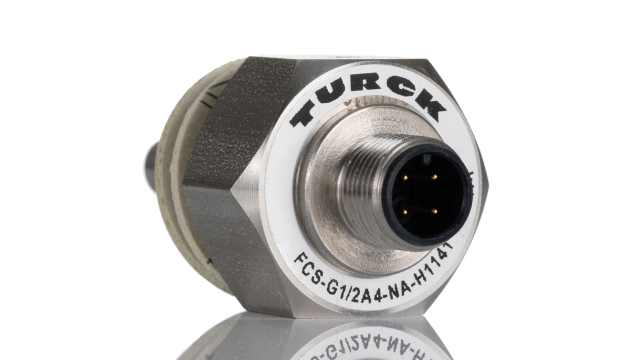 Turck BIM-UNT Series Remote Sensor Flow Sensor for Gas, Liquid, 1 (Water) ccm/s, 2 (Air) ccm/s, 3 (Oil) ccm/s Min, 150 | FCS-G1/2A4-NA-H1141