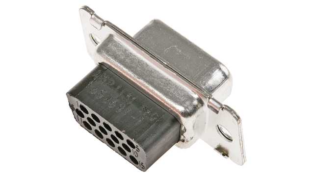 TE Connectivity AMPLIMITE HDP-22 15 Way Straight Cable D-Sub Connector Female | 1658681-1