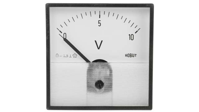 HOBUT PD7 Series Analogue Voltmeter DC Calibrated, 72 mm, 72 mm | PD721MCS10V/2-001