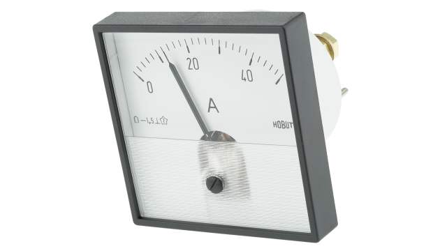 HOBUT PD72MC Analogue Panel Ammeter DC, 72 mm x 72 mm, Class 1.5 Moving Coil | PD721MCS50A/1-001