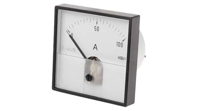 HOBUT DIN Range Analogue Panel Ammeter AC/DC | PD721MCS75MV/2-001 -100A