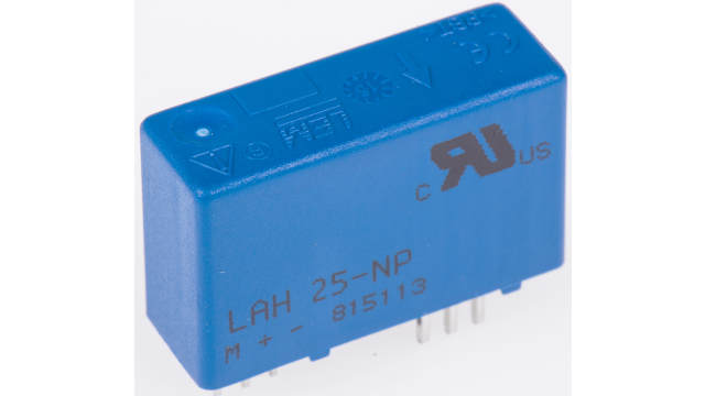 LEM LAH Series Current Transformer, 25A Input, 25:1, 25 mArms Output, 12 → 15 V | LAH25-NP