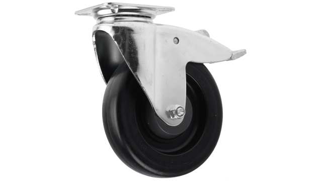 Tente Braked Swivel Castor Wheel, 100kg Capacity, 125mm Wheel | 2477UYP125P50