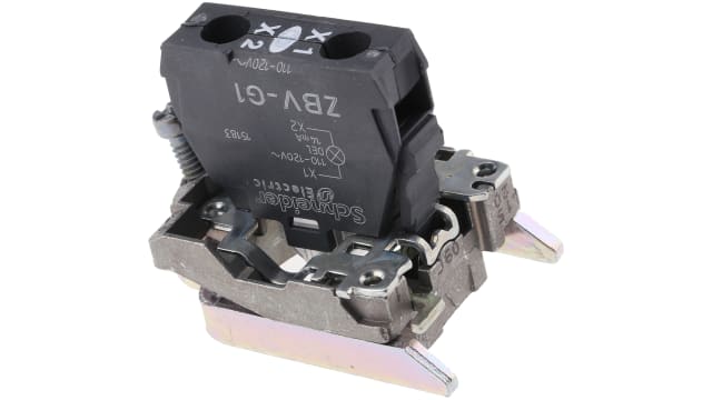 Schneider Electric Harmony XB4 Series Light Block, 110 → 120V, White Light | ZB4BVG1