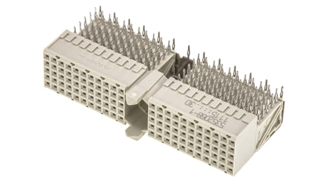 TE Connectivity, Z-PACK HM 2 mm Pitch Hard Metric Type A Backplane Connector, Right Angle Female, 25 Column, 5 Row, 110 | 5352068-1