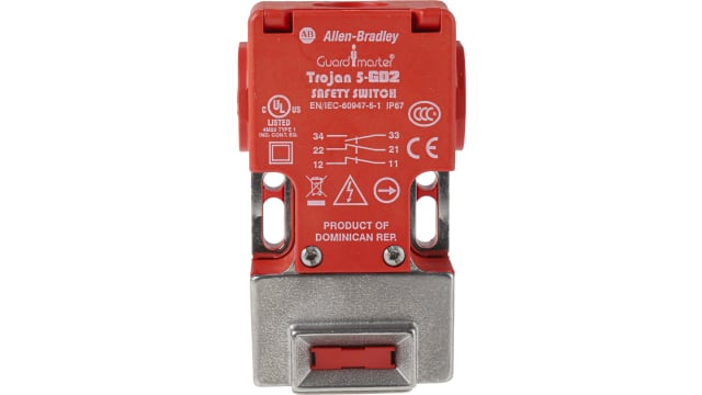 Allen Bradley Guardmaster 440K Safety Interlock Switch, 2NC/1NO, Keyed, Glass Filled PBT | 440K-T11147