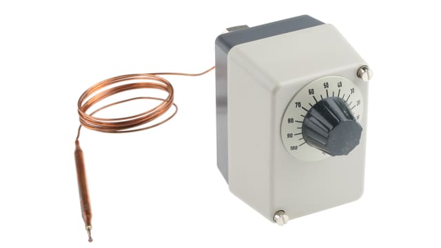 Jumo Capillary Thermostat, +100°C Max, NO/NC, Automatic Reset, Surface Mount | 603021/01-2-025-30-1000-40-10-00-00-000-00-6/000